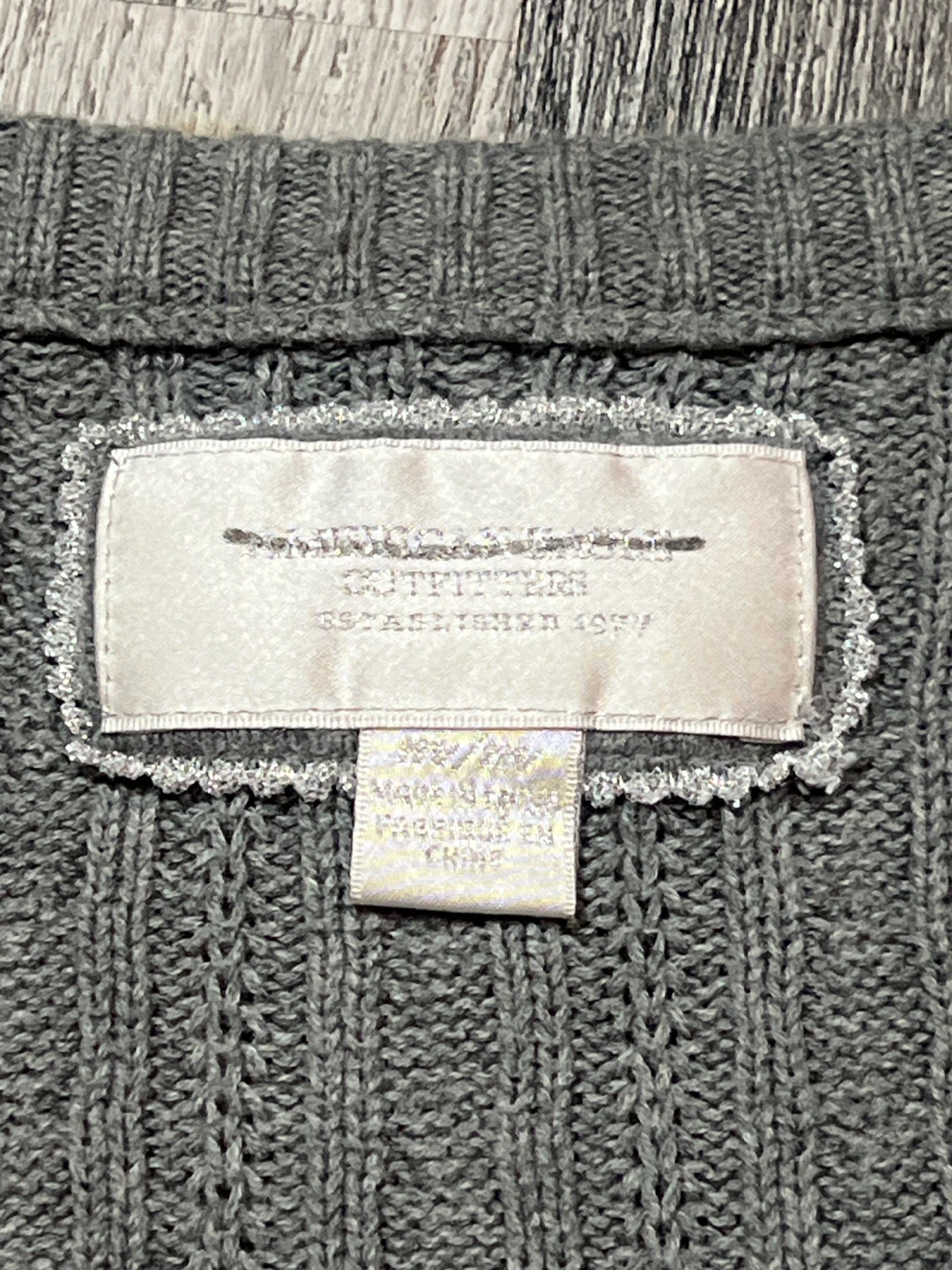 American Eagle Outfitters Grey Cable Knit Sweater - photo 3