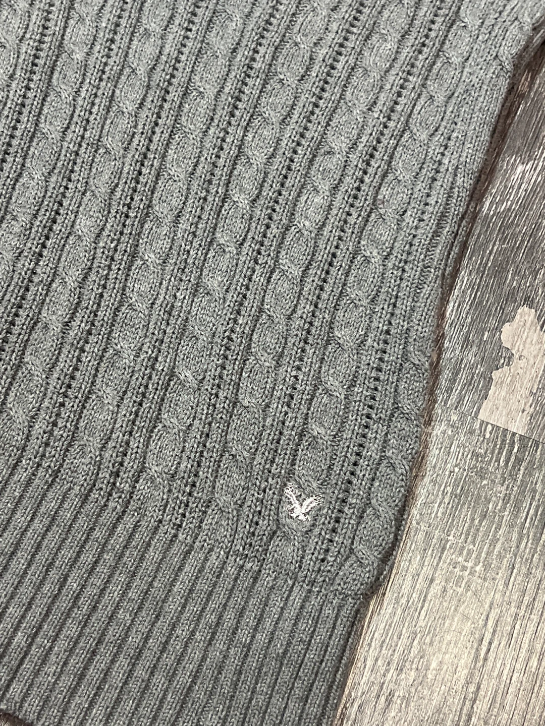 American Eagle Outfitters Grey Cable Knit Sweater - photo 4