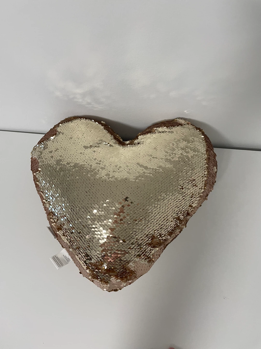 Heart Sequin Pillow
