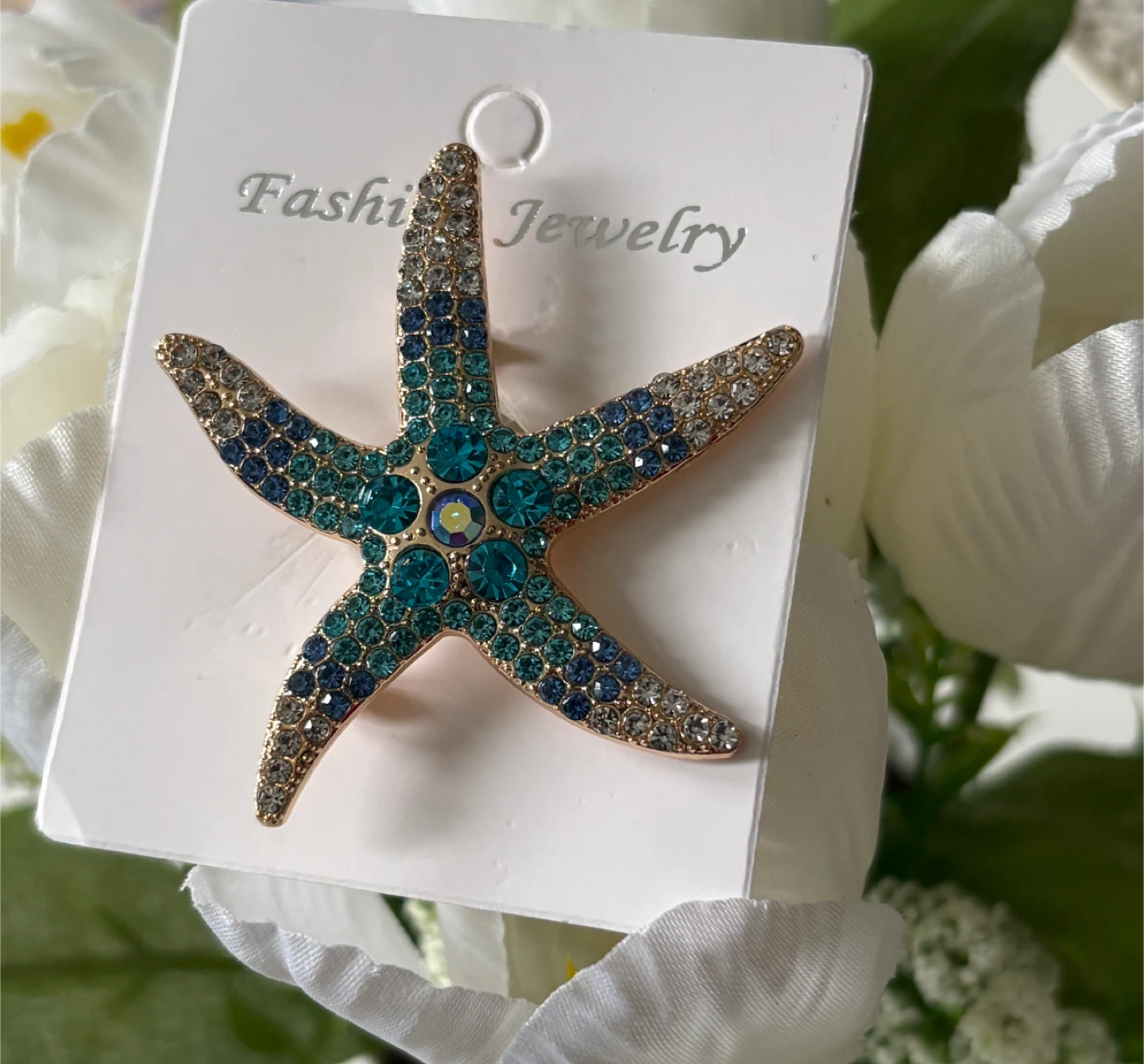 Gorgeous Starfish Brooch Pin!