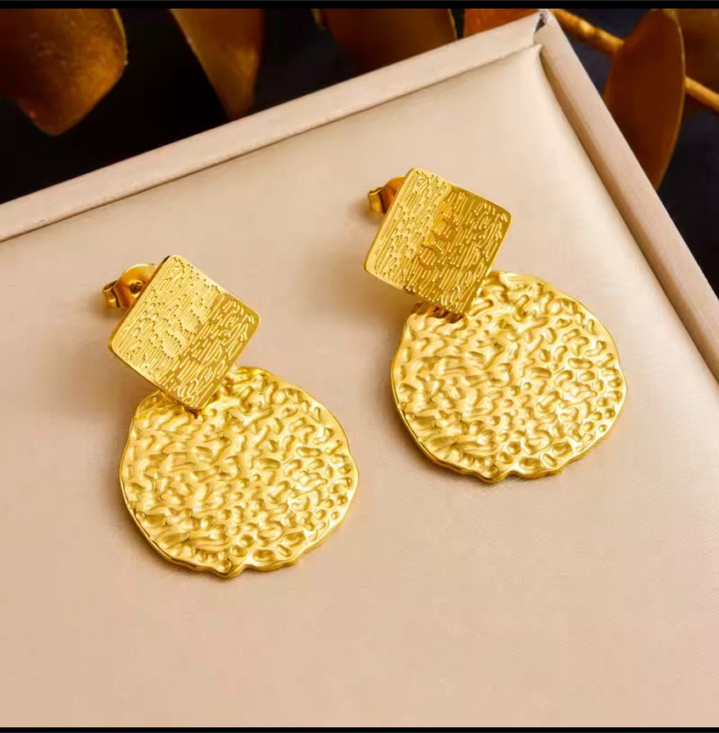 18k gold plated stainless steel set - photo 3
