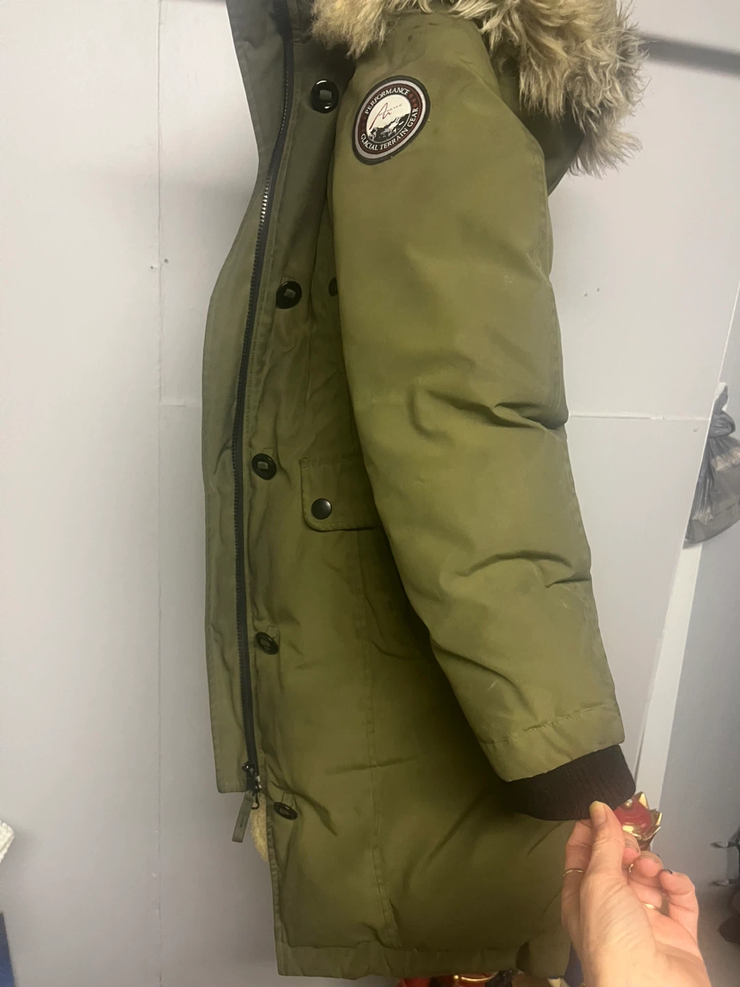 Downfilled Green Glacial Terrain Gear Parka Jacket - photo 4