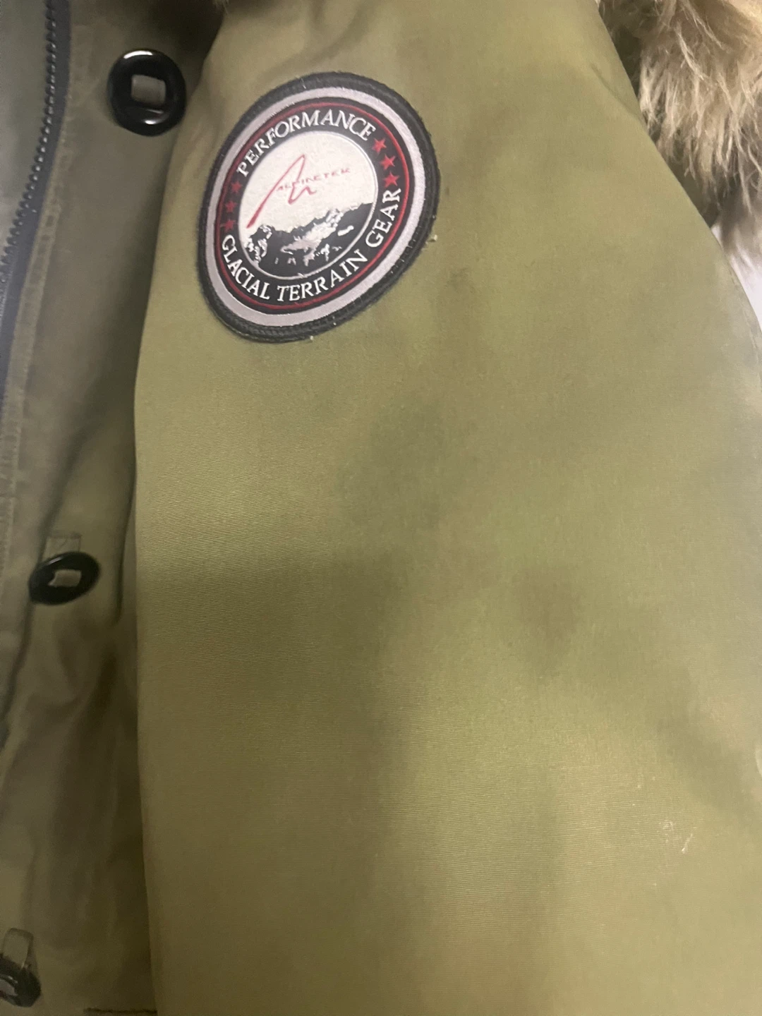 Downfilled Green Glacial Terrain Gear Parka Jacket - photo 5