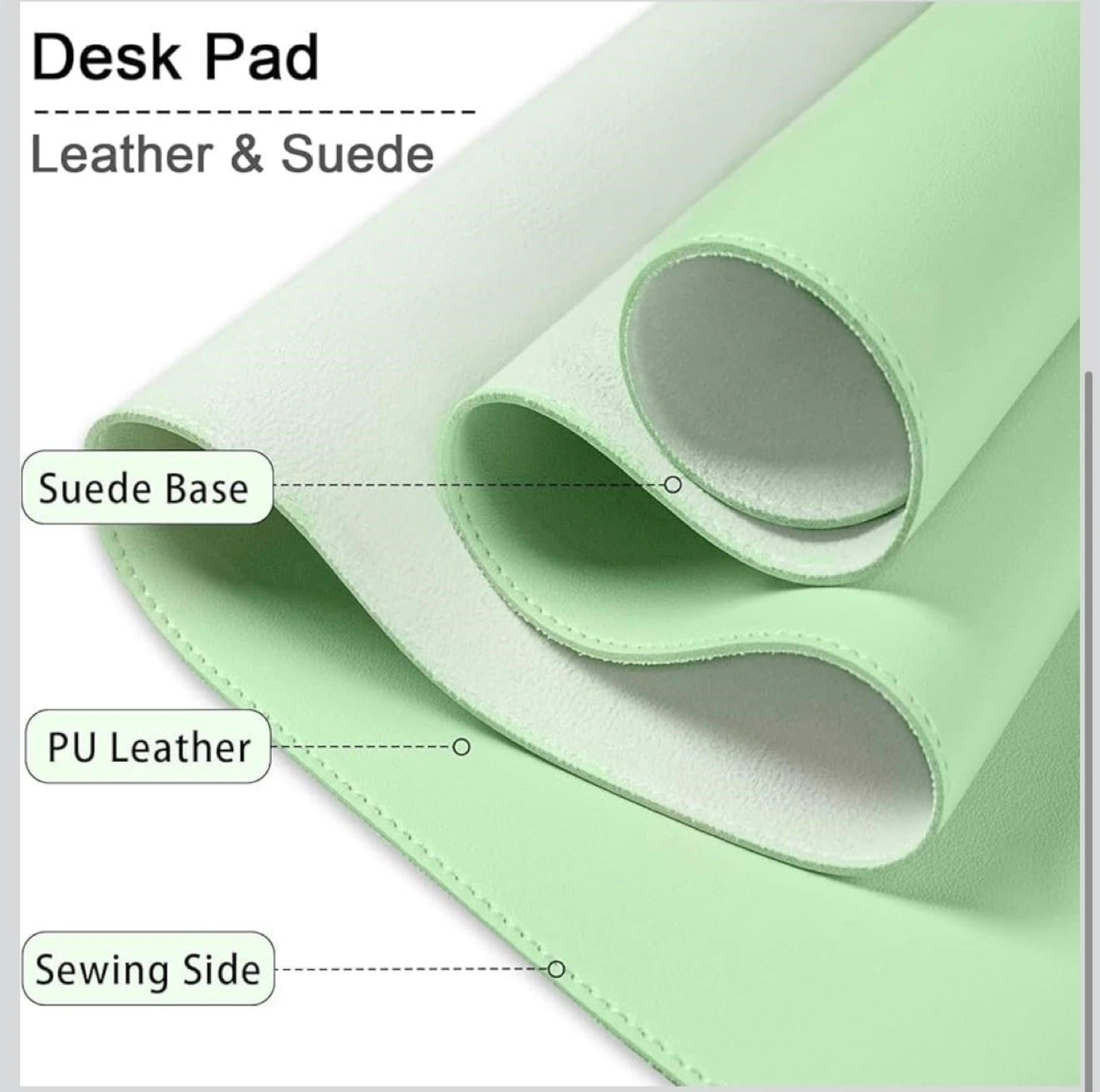 Non-Slip Desk Pad, 47x24” Large Mouse Pad, - photo 3