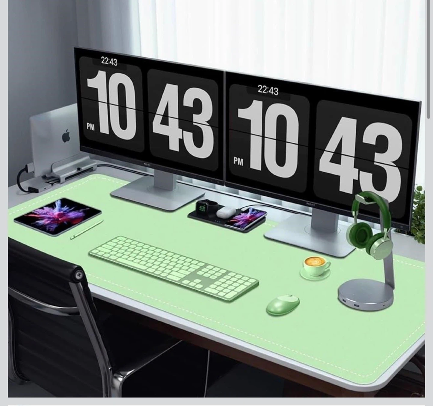 Non-Slip Desk Pad, 47x24” Large Mouse Pad, - photo 2