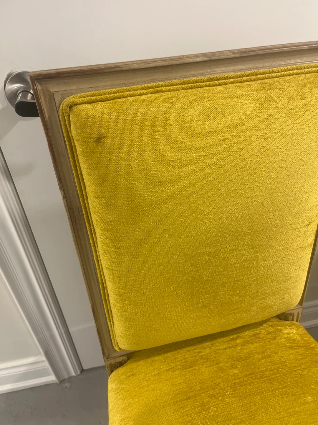 Striking Yellow re-Upholstered Dining Chairs (Set of 2) - photo 4