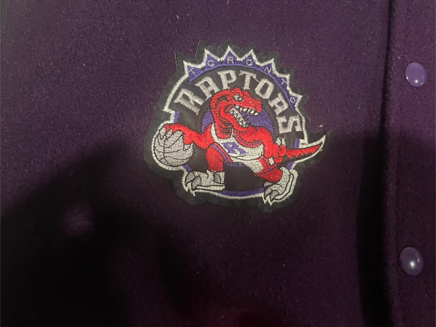Size Large Vintage Toronto Raptors Varsity Jacket (Embroidered) - photo 4