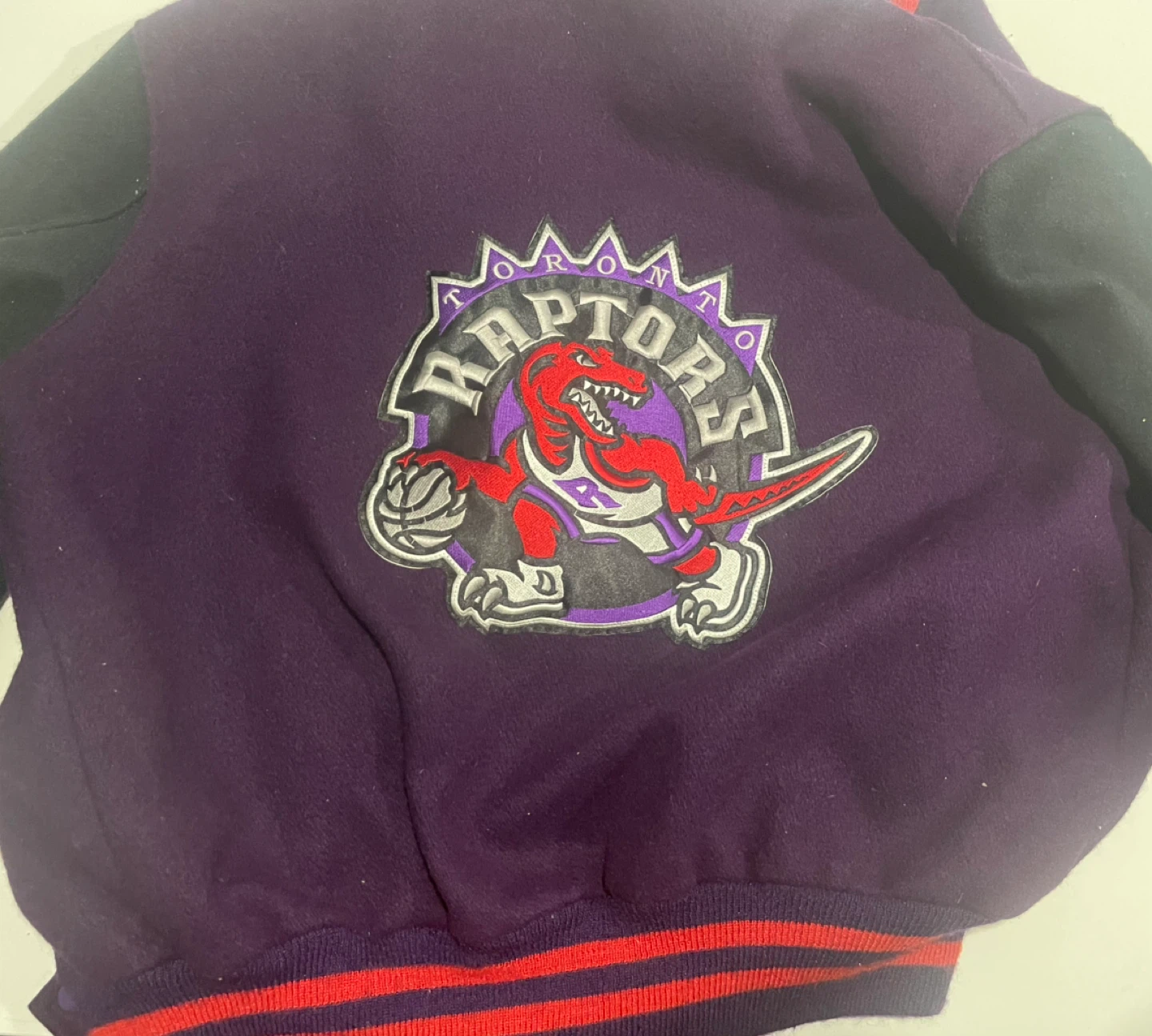 Size Large Vintage Toronto Raptors Varsity Jacket (Embroidered) - photo 2