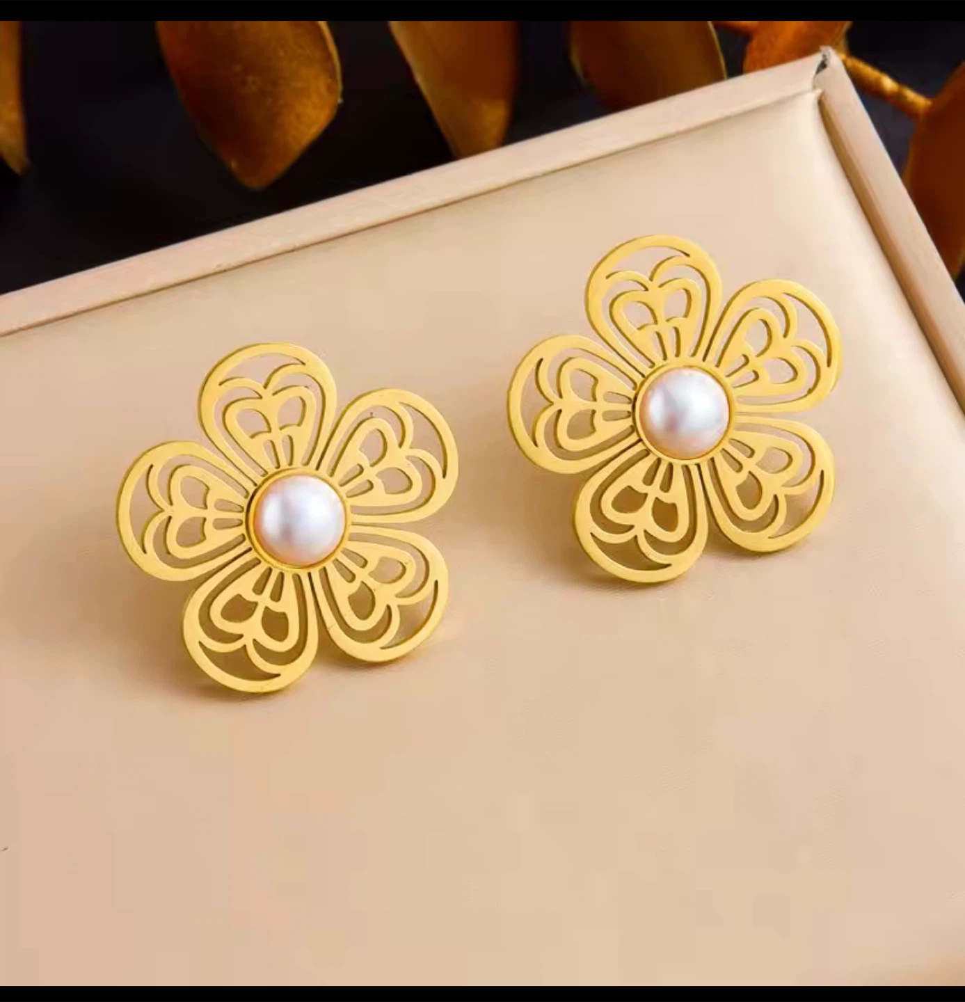 18k gold plated stainless steel set - photo 4