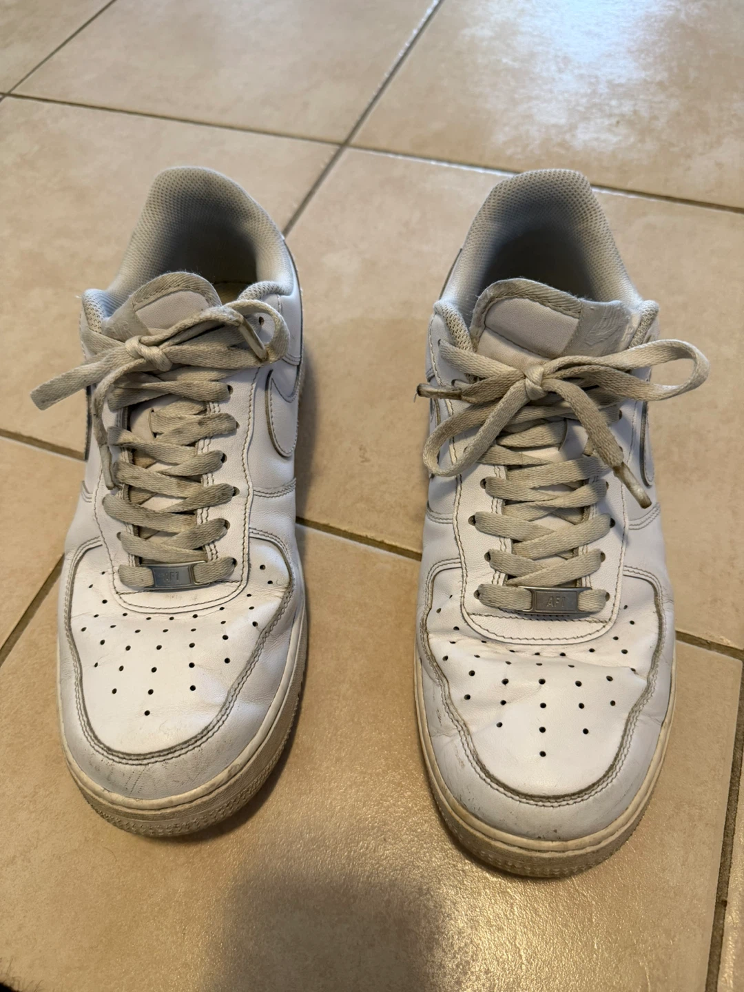White Nike Air Force 1 - photo 3