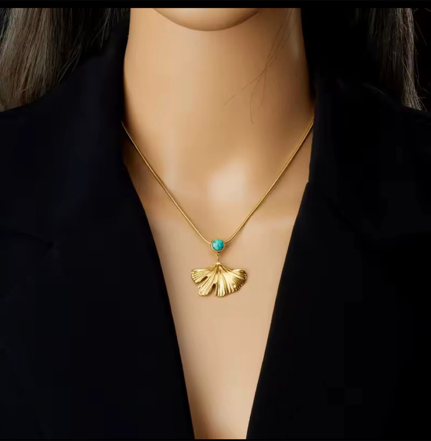 18k gold plated stainless steel set - photo 3