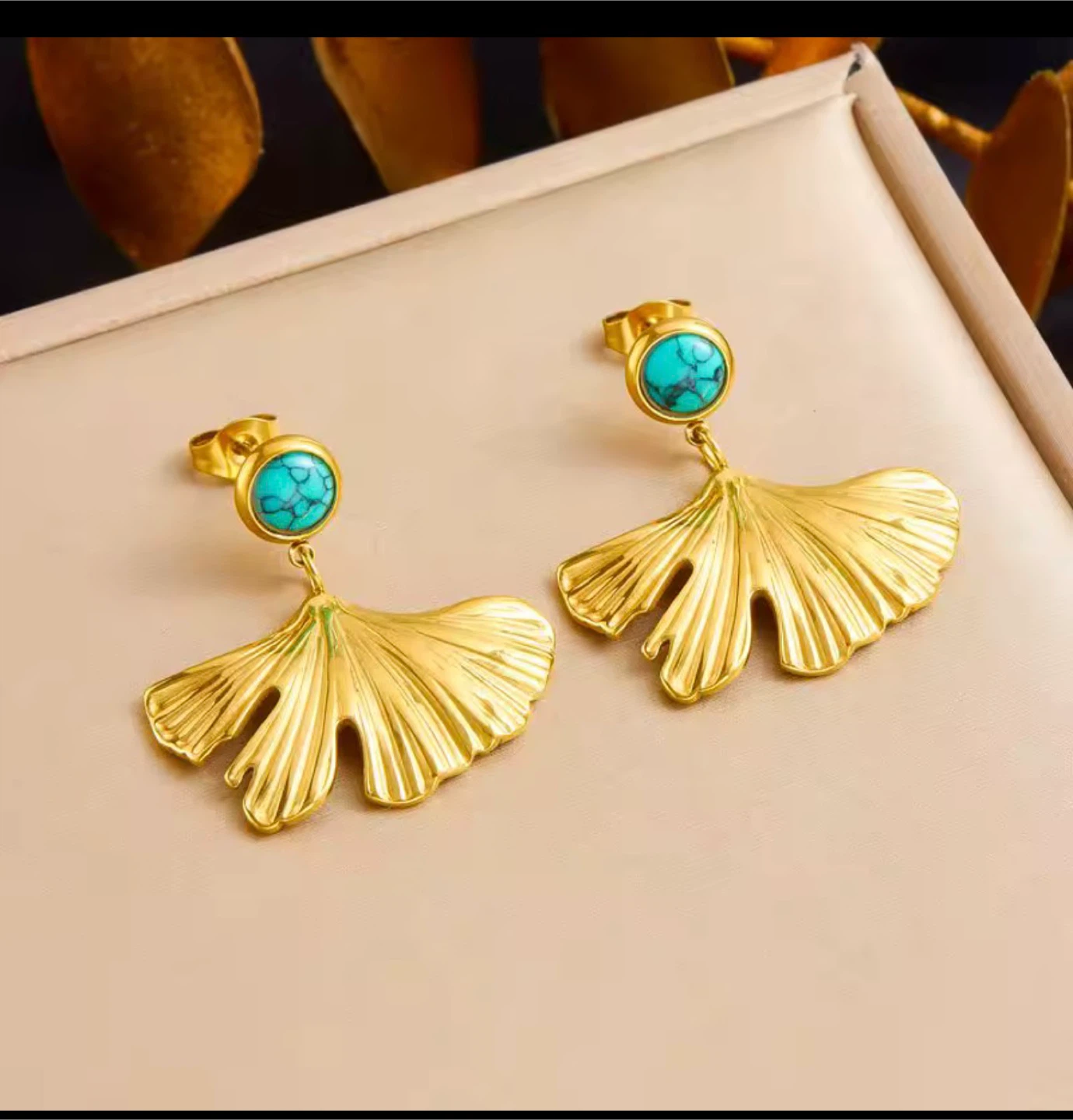 18k gold plated stainless steel set - photo 4