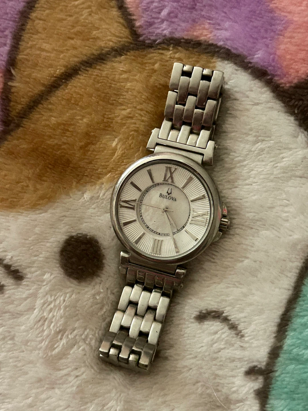 BULOVA STAINLESS STEEL MOTHER OF PEARL DIAL WOMENS WATCH - photo 2