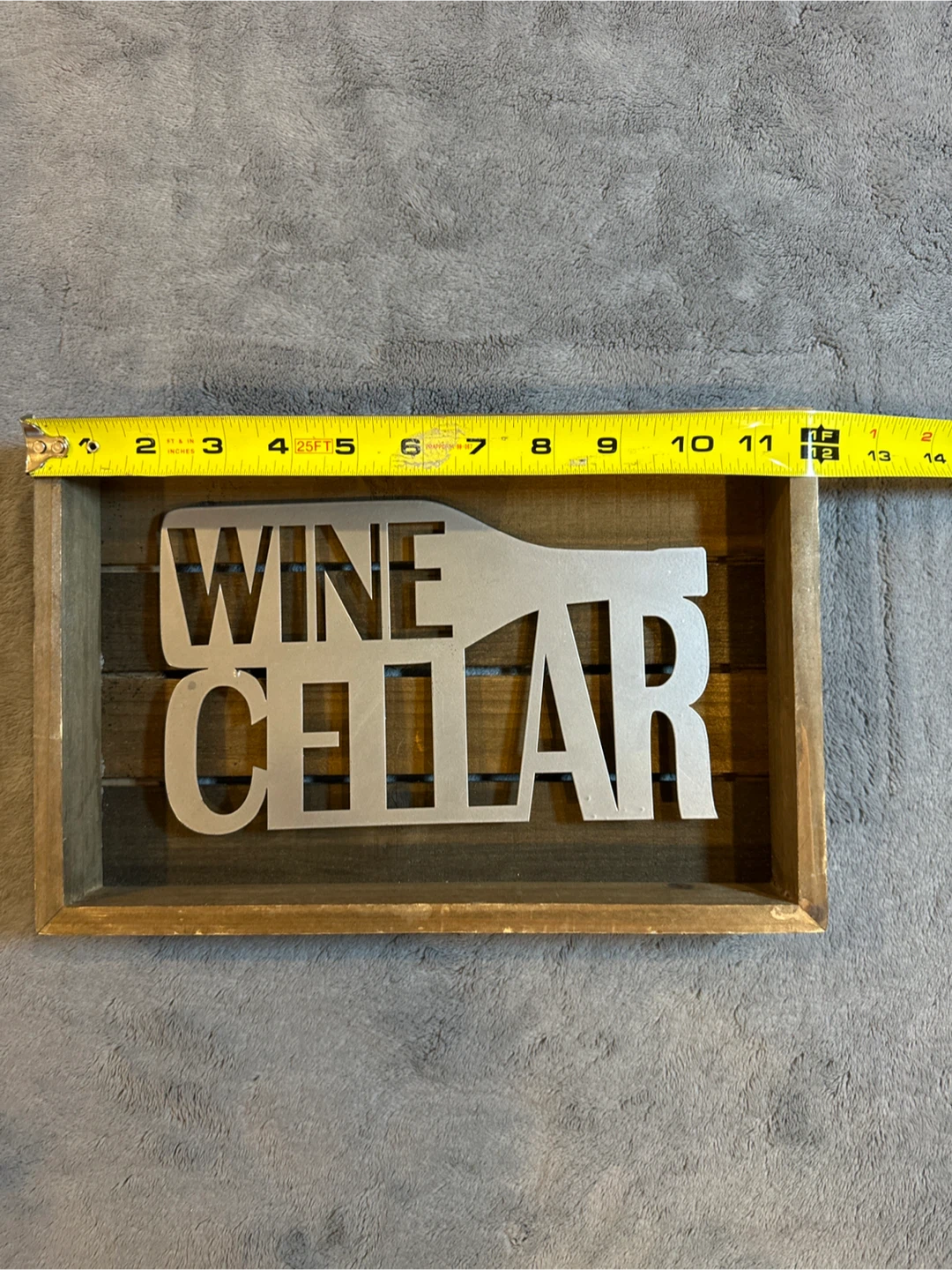 Wooden "Wine Cellar" Wall Decor Sign - photo 3
