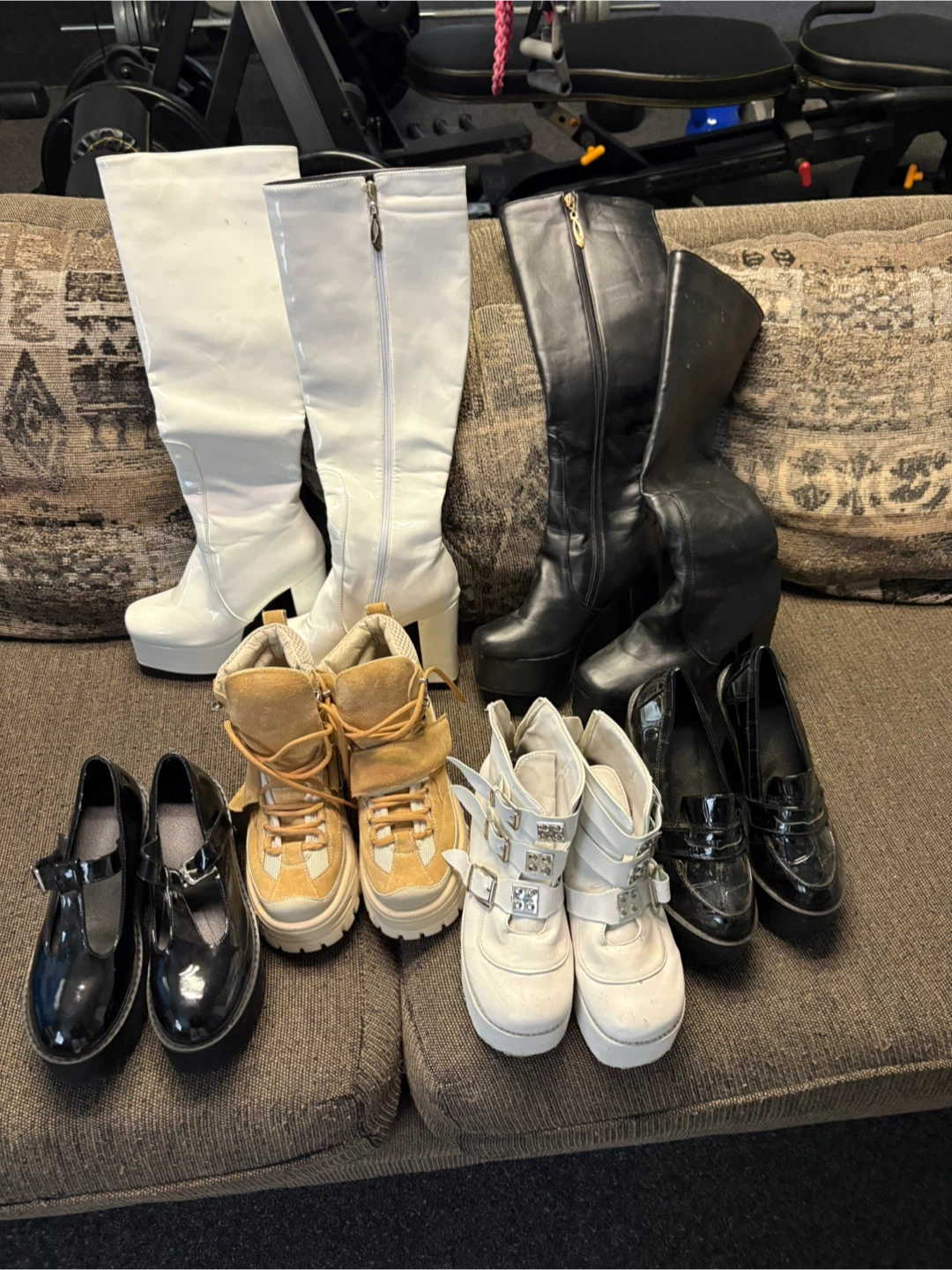 Assorted Women's Footwear - Heels, Boots, and Sneakers