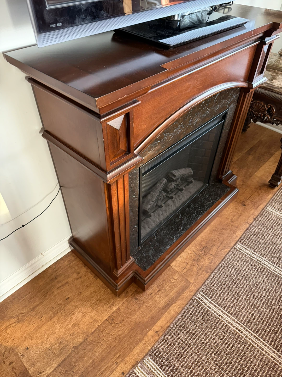 Wooden Electric Fireplace - photo 2