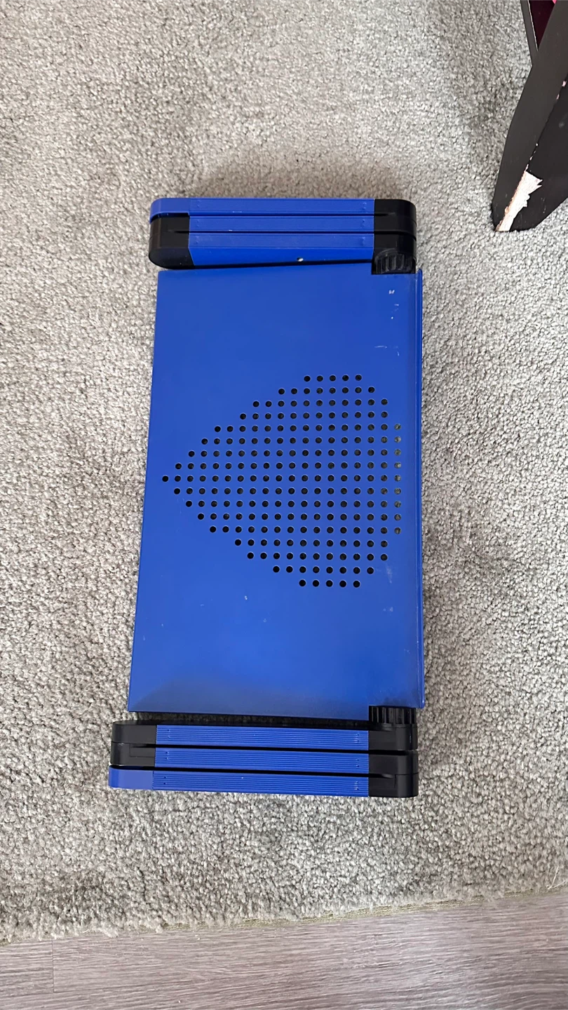 Blue Adjustable Laptop Desk Stand