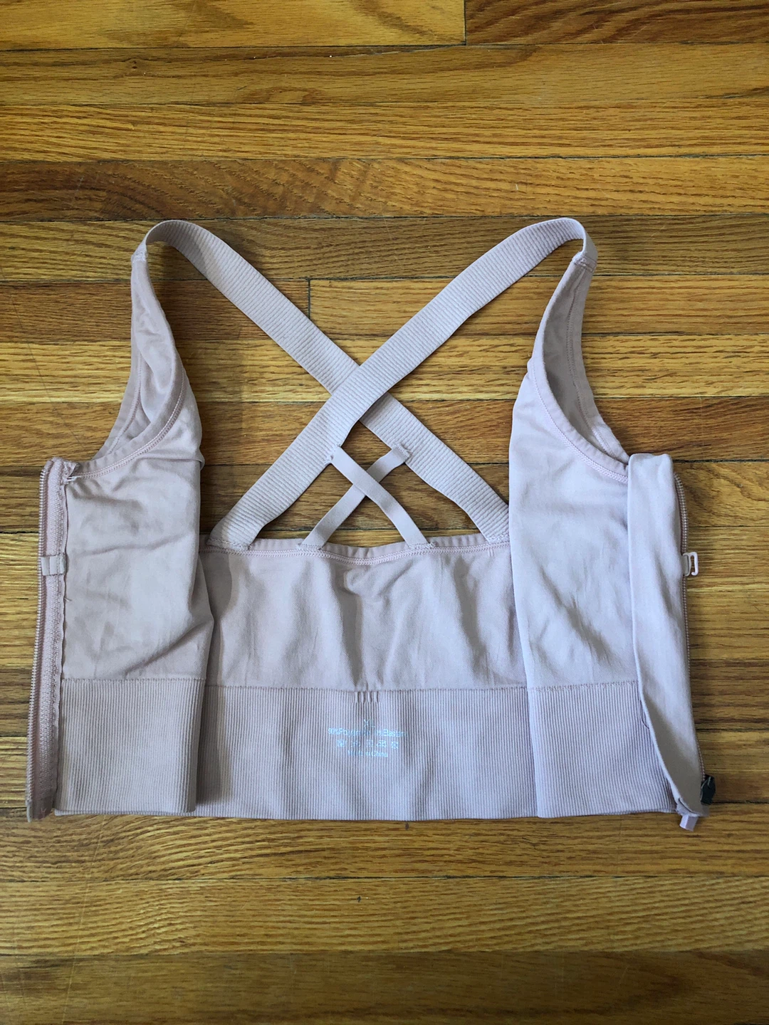 Pink Front Zip Sports Bra - photo 3
