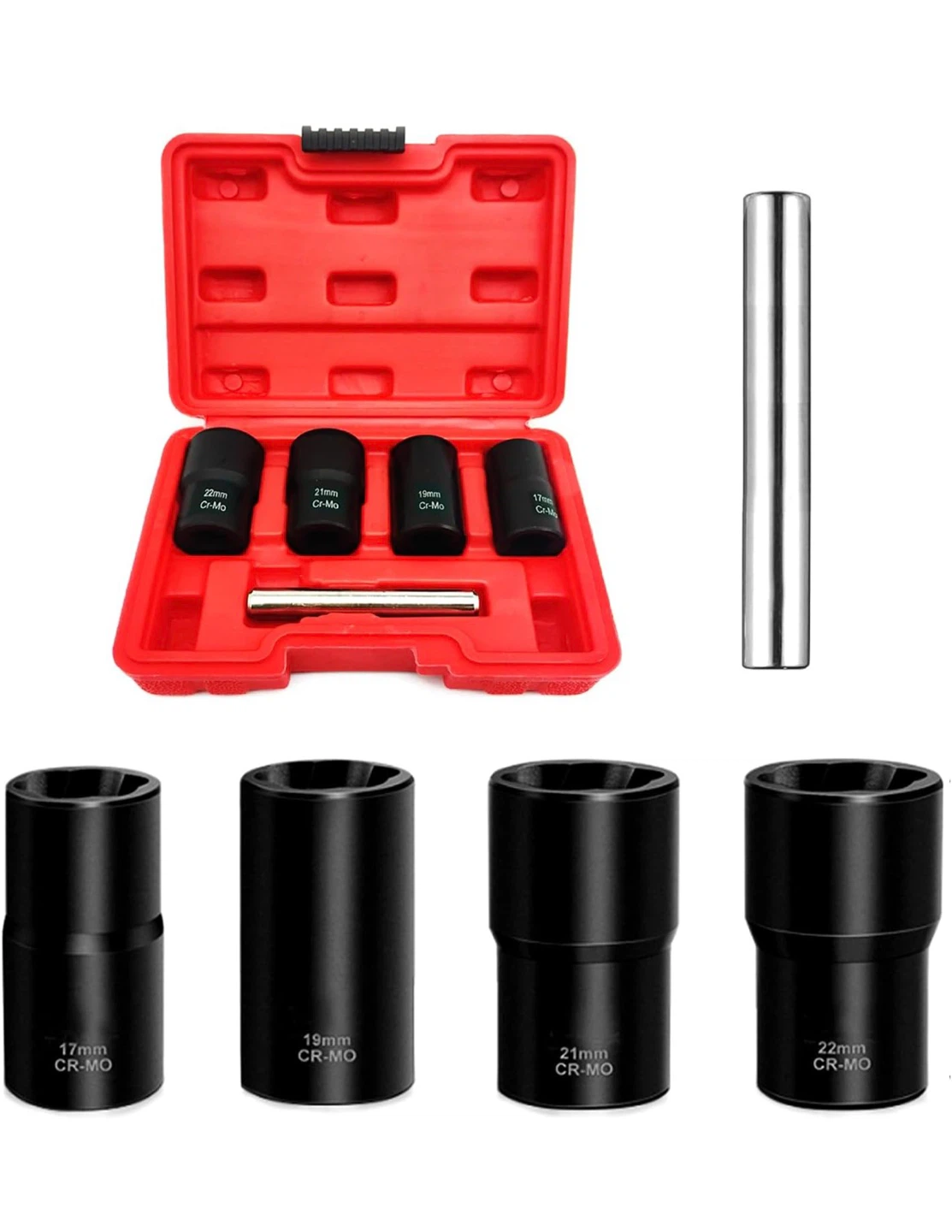 Greywolf 5-Piece Lug Nut Remover Extractor Set - photo 2