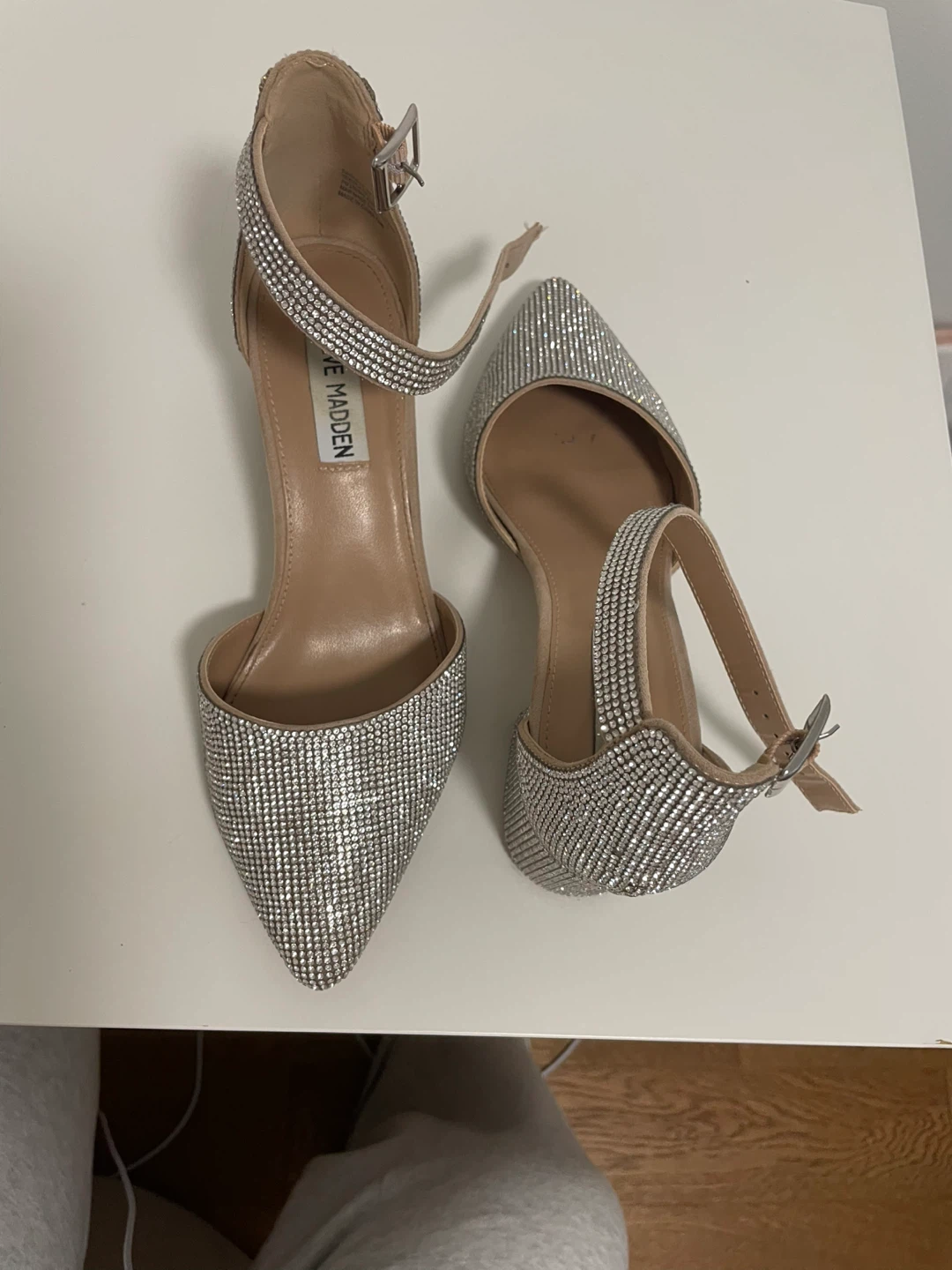 Steve Madden Glitter Heels with Ankle Strap - photo 4