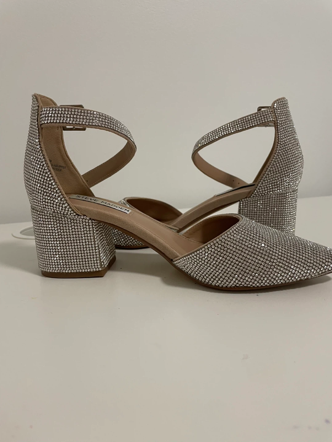 Steve Madden Glitter Heels with Ankle Strap - photo 3