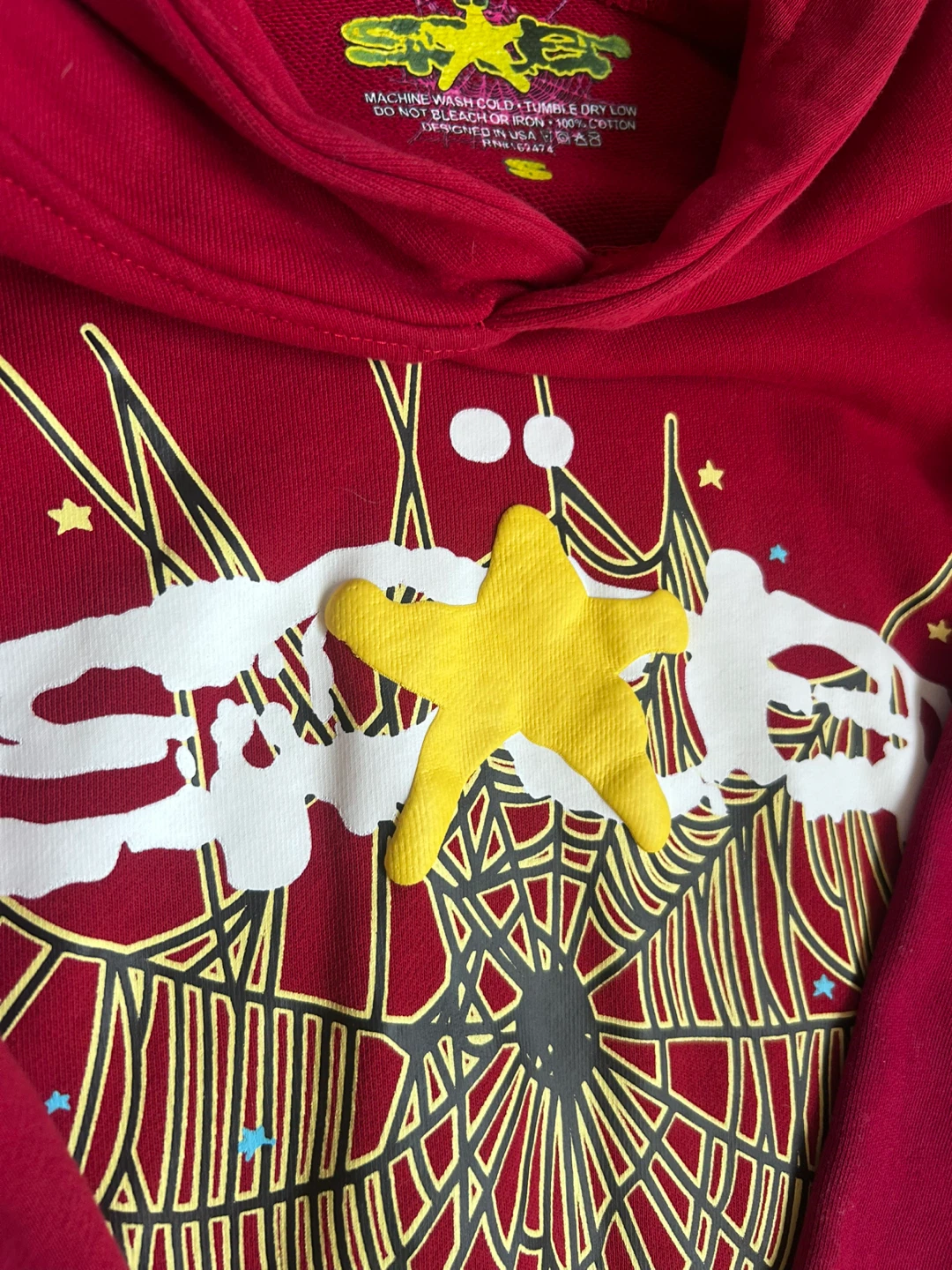Sp5der Hoodie Red