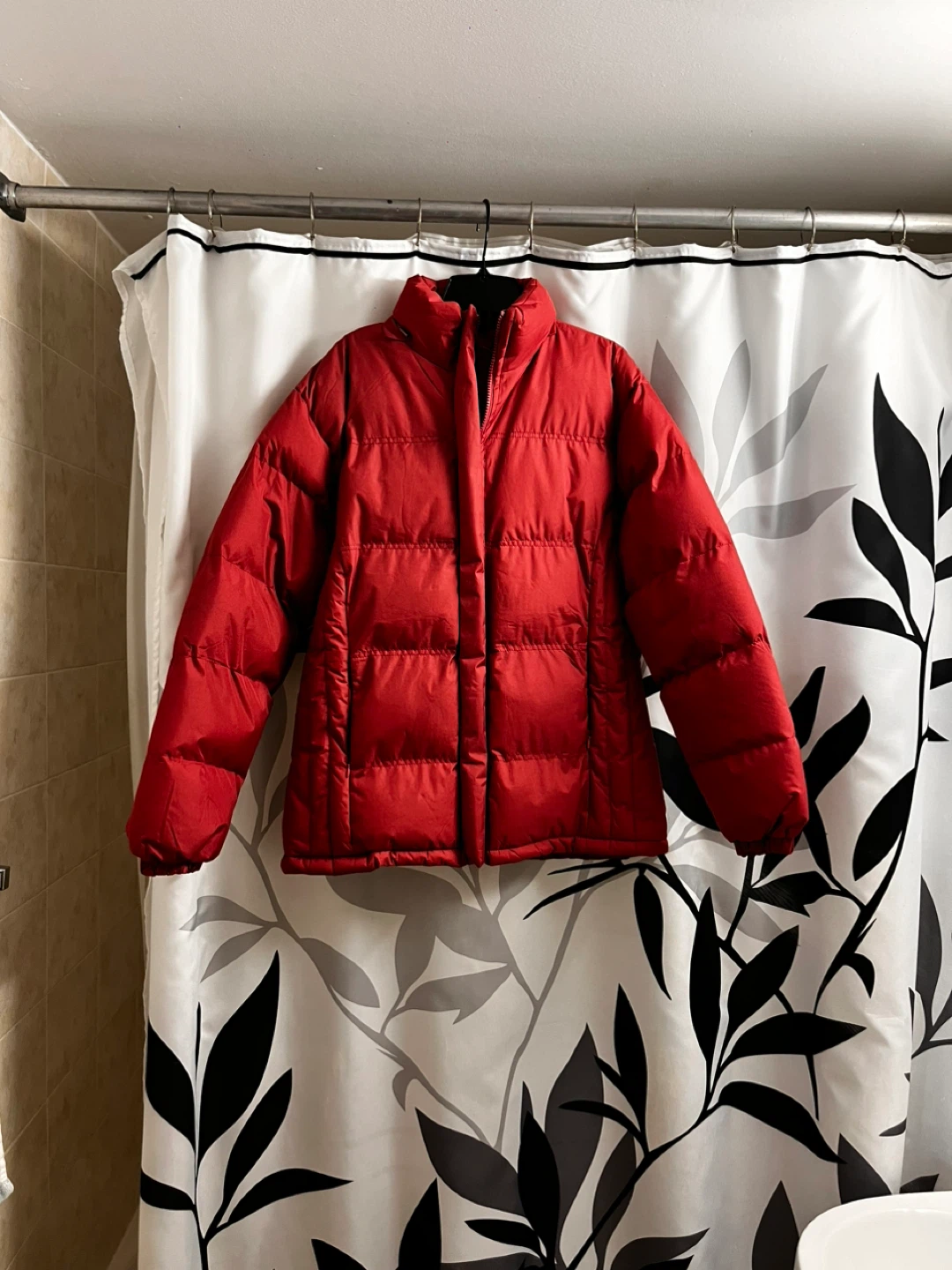 Cognac color Puffer Jacket