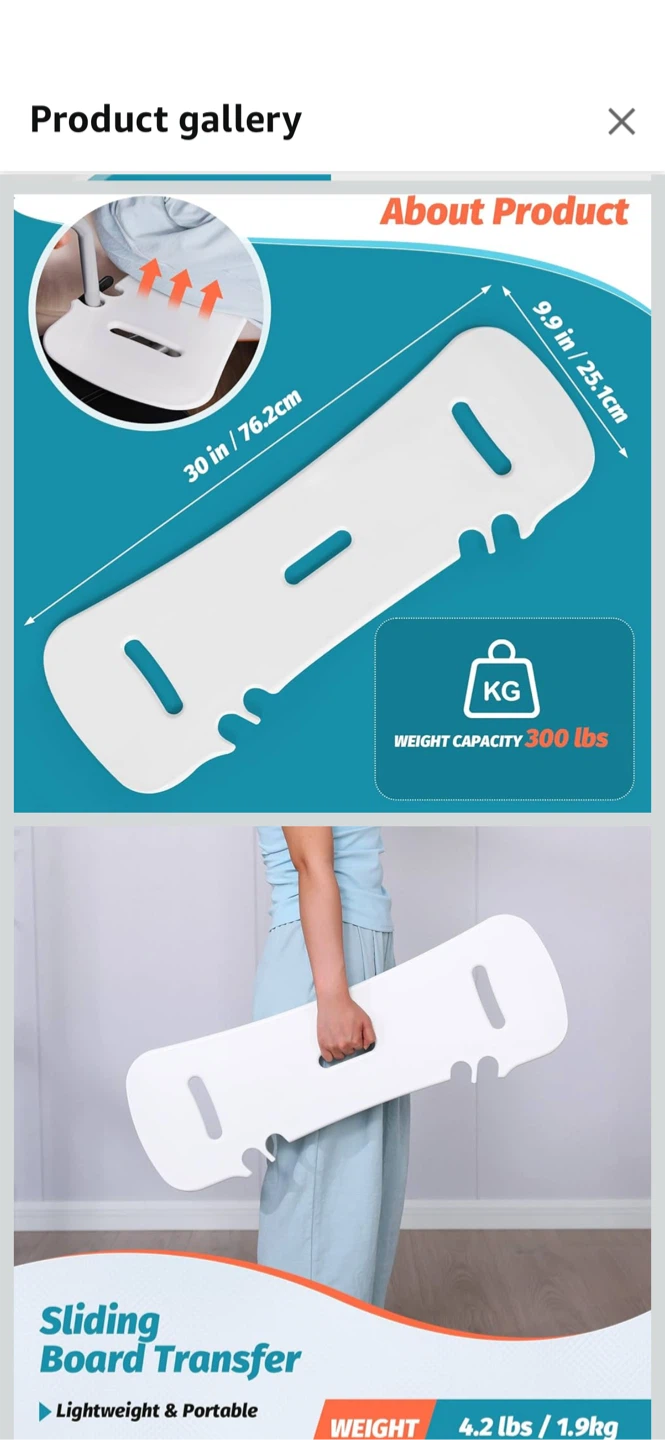 New New Slide Transfer Board, Slide Board for Wheelchair - photo 4