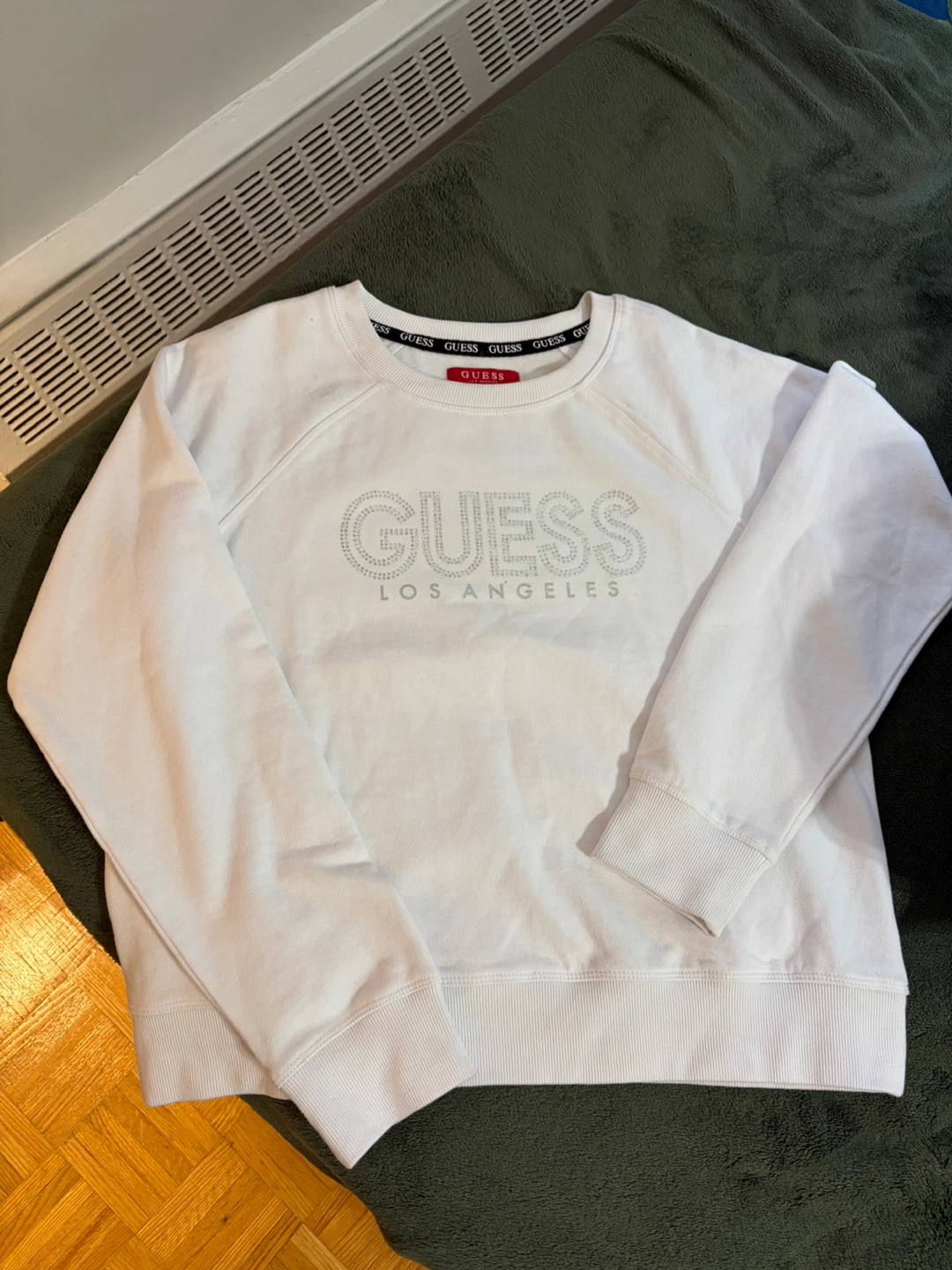 Guess - White Sweatshirt for Women Size L