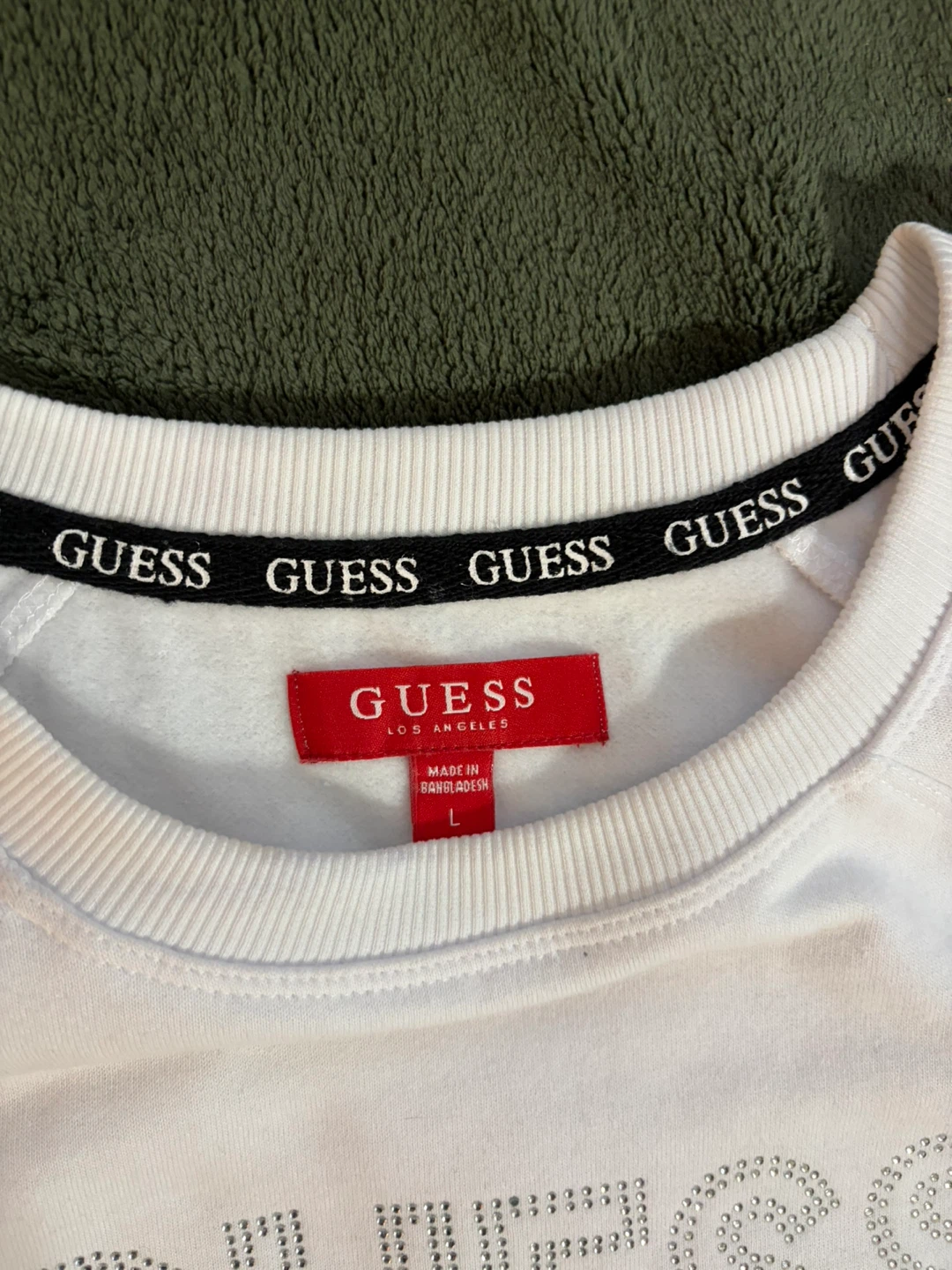 Guess - White Sweatshirt for Women Size L - photo 2
