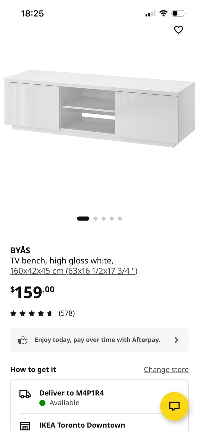 TV Bench – High Gloss White - photo 3