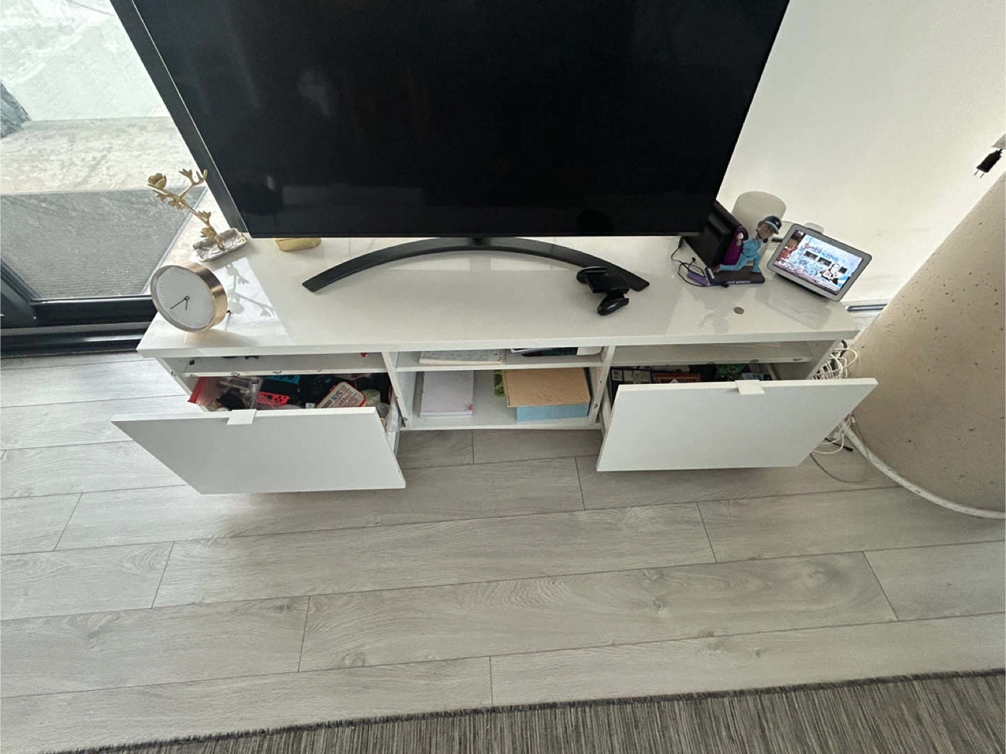 TV Bench – High Gloss White - photo 2