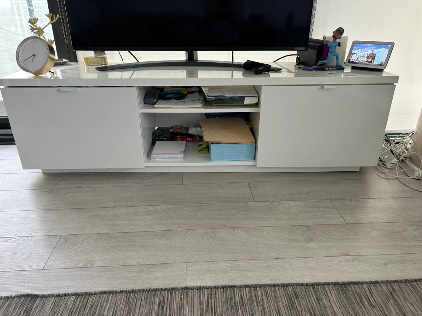 TV Bench – High Gloss White