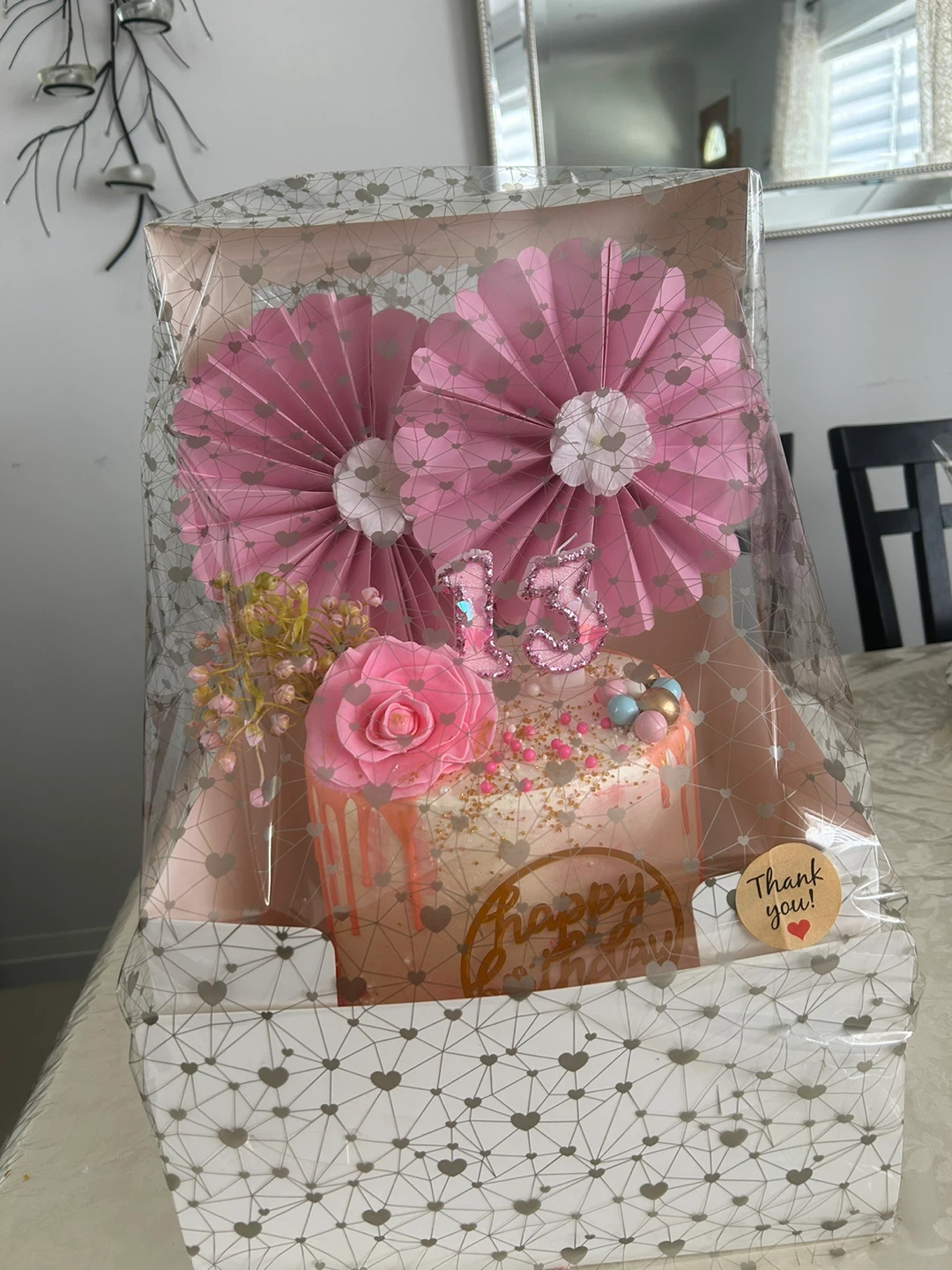 Happy Birthday Cake with "13" Candles - photo 2