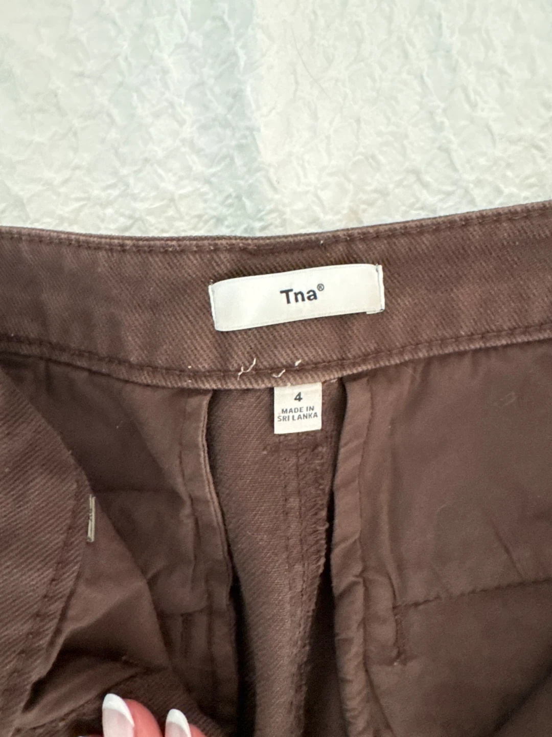 Tna Brown Cargo Pants Size 4 - photo 2