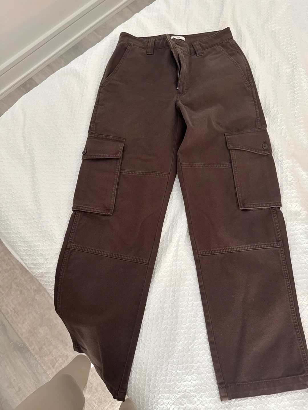 Tna Brown Cargo Pants Size 4