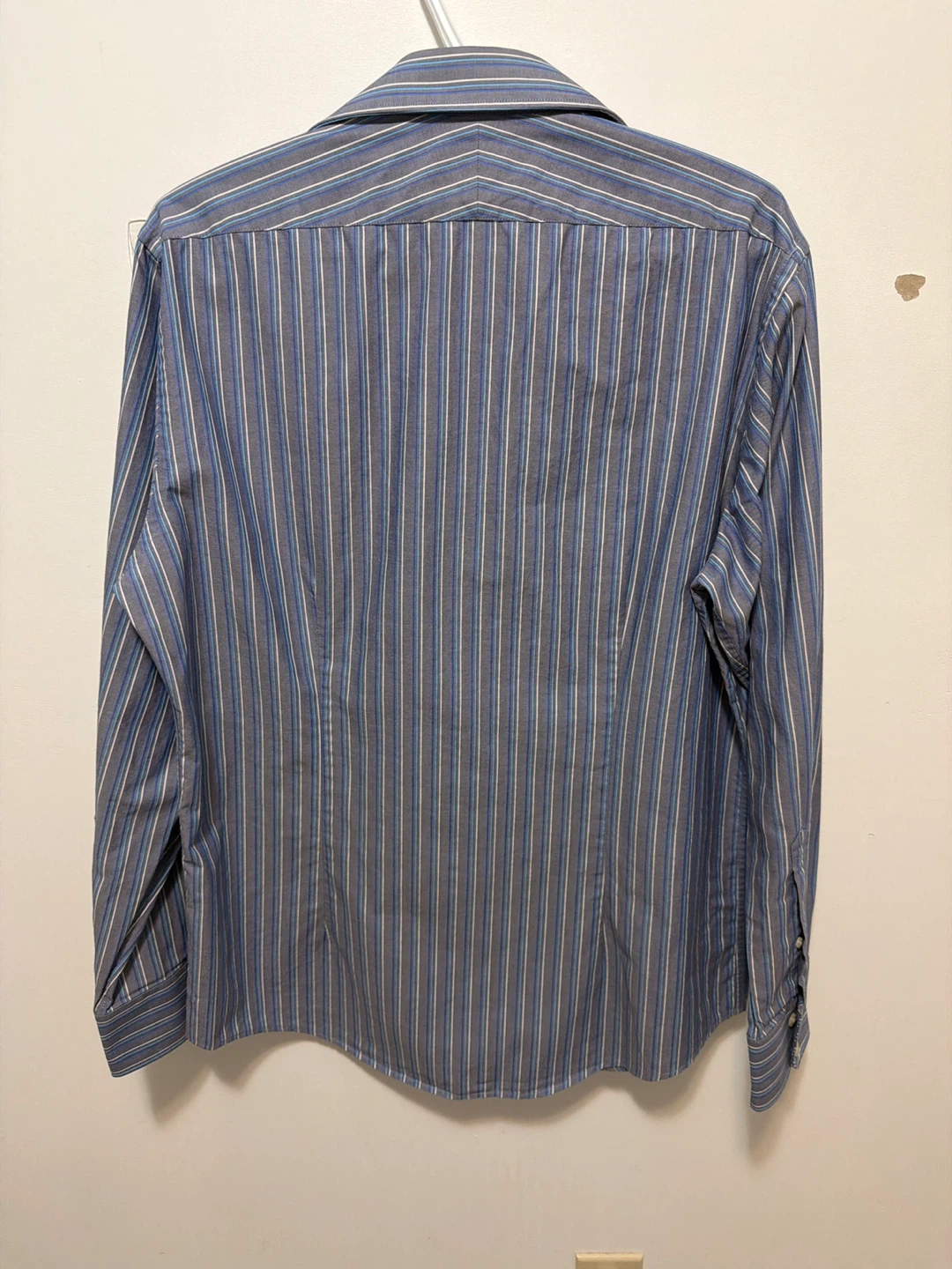 Slim Fit Striped Dress Shirt - Size 16.5" / 42cm - photo 3