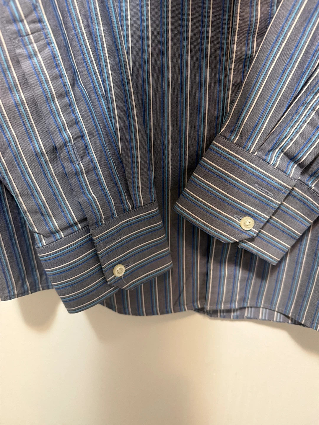 Slim Fit Striped Dress Shirt - Size 16.5" / 42cm - photo 4
