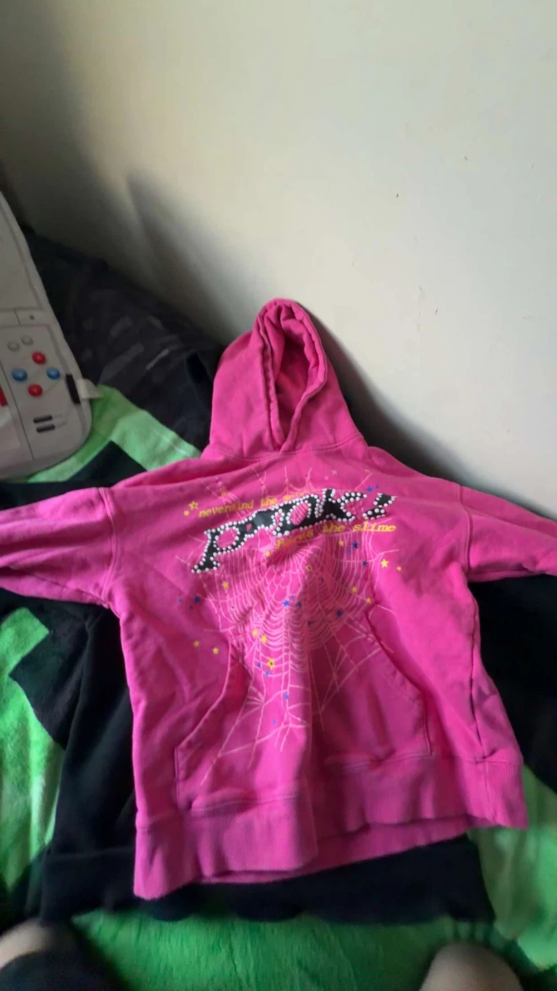 Pink sp5der hoodie