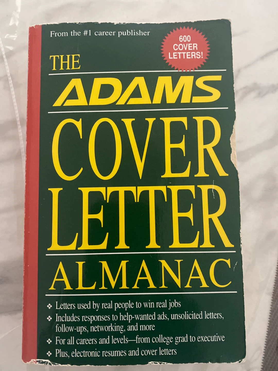 Adam’s cover letter