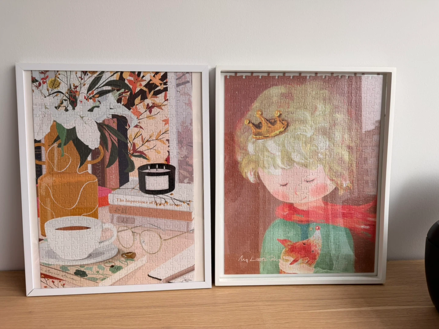 Framed Puzzles - "The Little Prince" and "Cozy Scene"