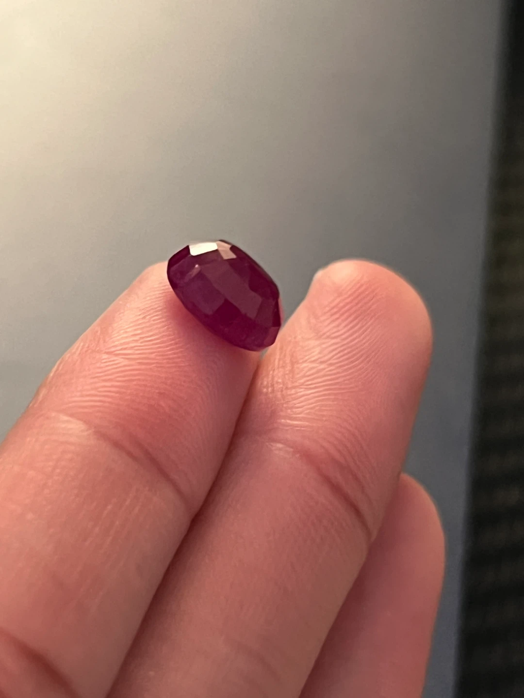 Natural Ruby Gemstone - Oval Faceted, 5.26 Carats - photo 4