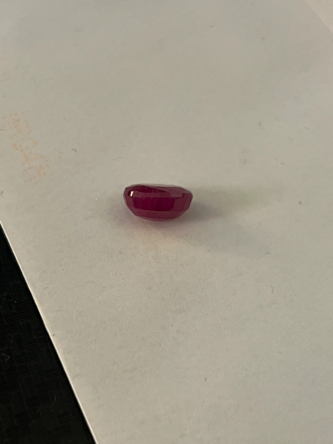 Natural Ruby Gemstone - Oval Faceted, 5.26 Carats - photo 2