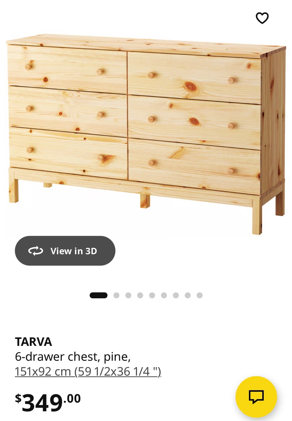 IKEA TARVA 6-Drawer Chest - Pine - photo 5