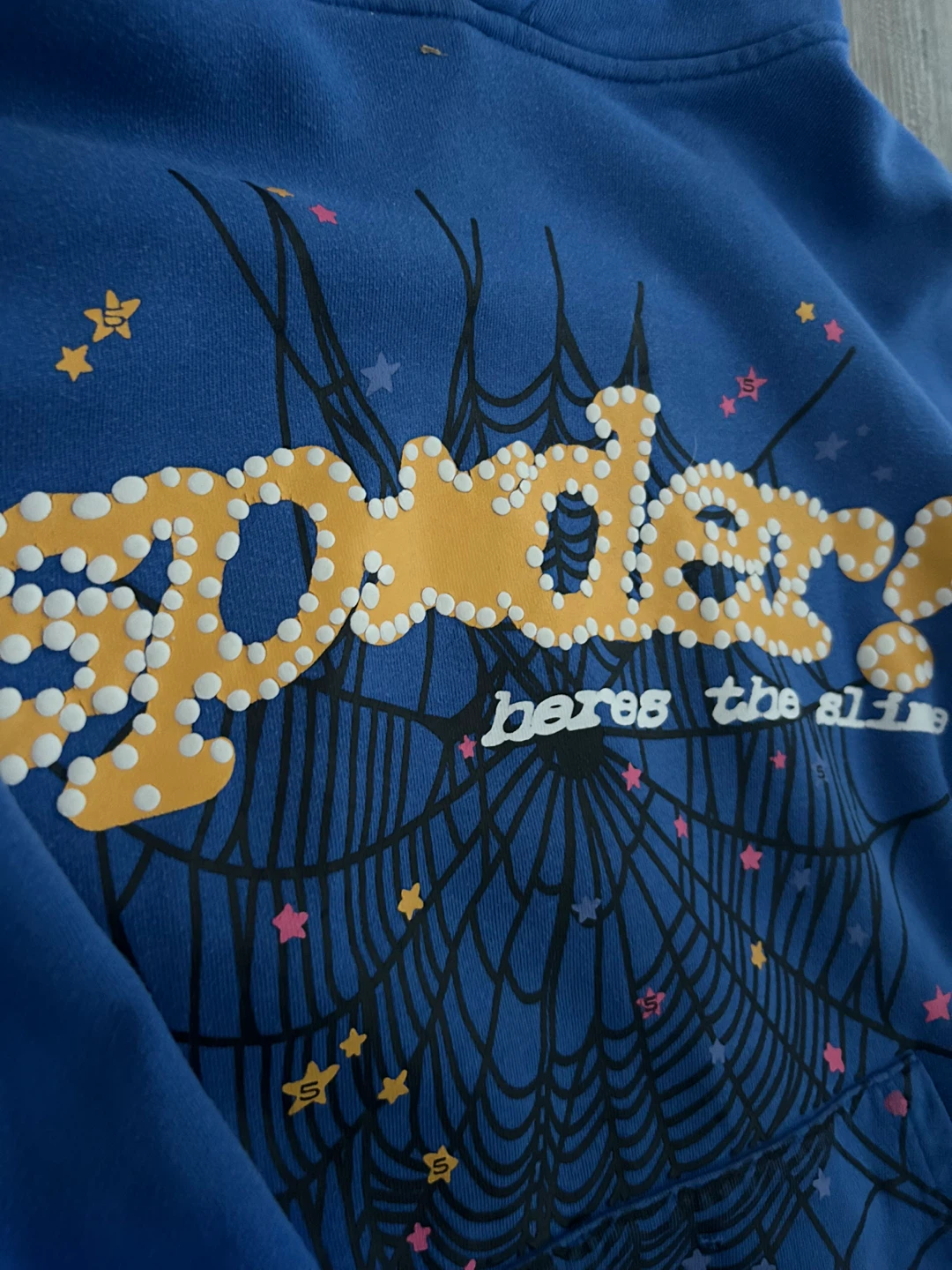 Spider hoodie blue size M - photo 2