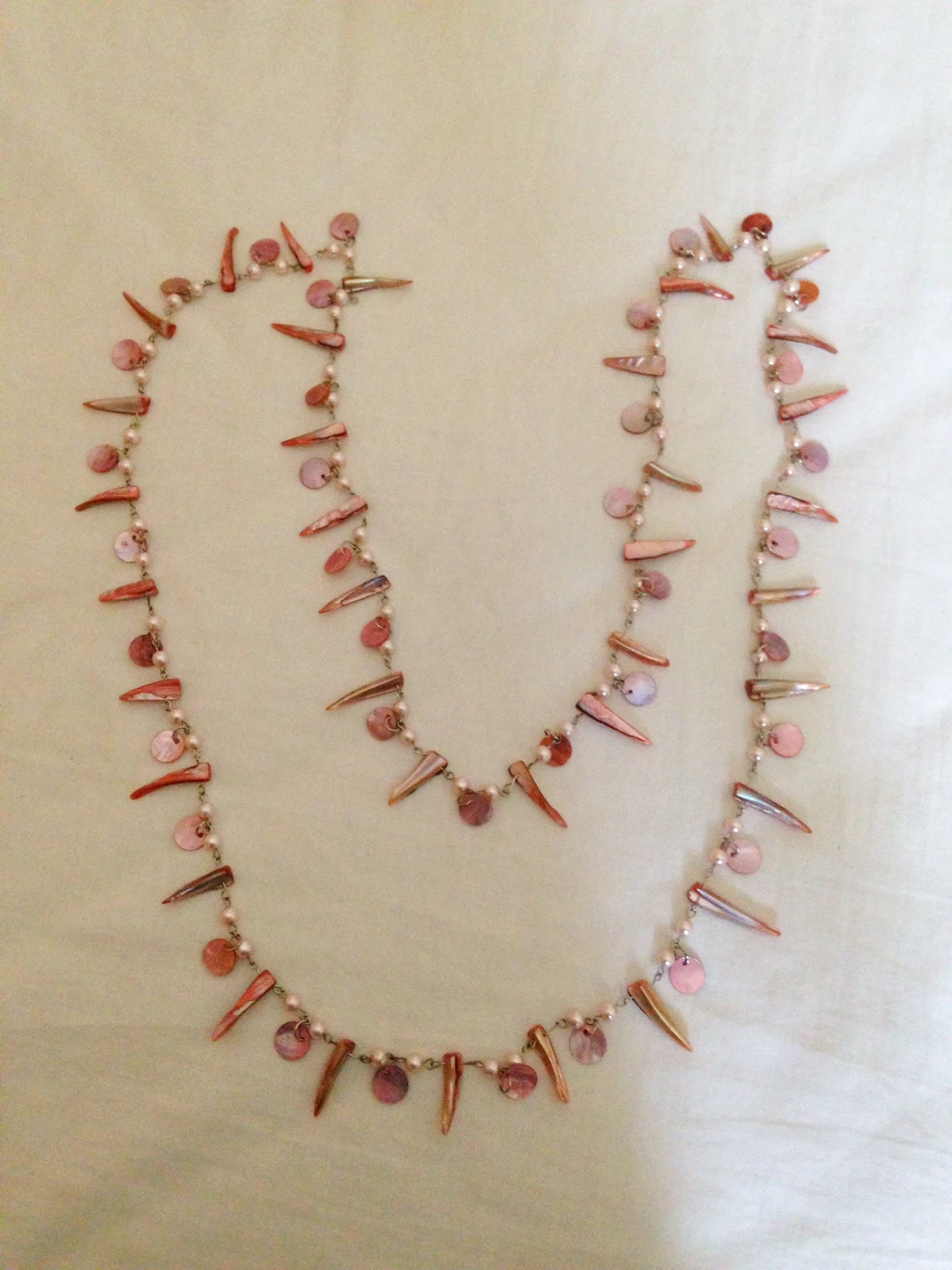 Shell and Pearl Necklace