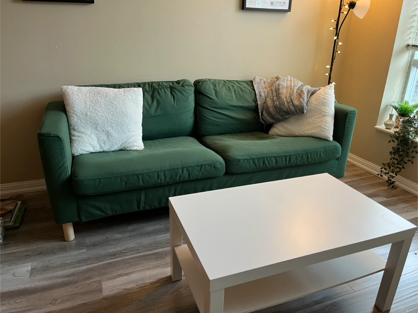 Moving sale - IKEA Karlstad Green Couch - photo 2