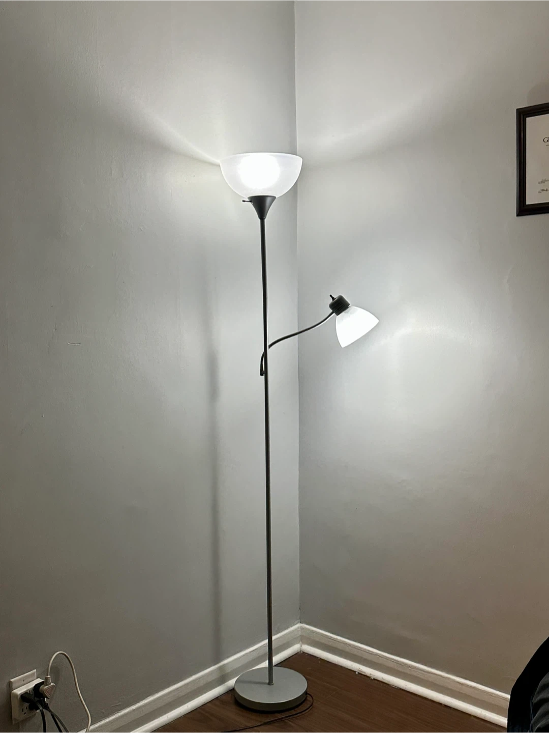 Adjustable Floor Lamp with Reading Light - photo 2