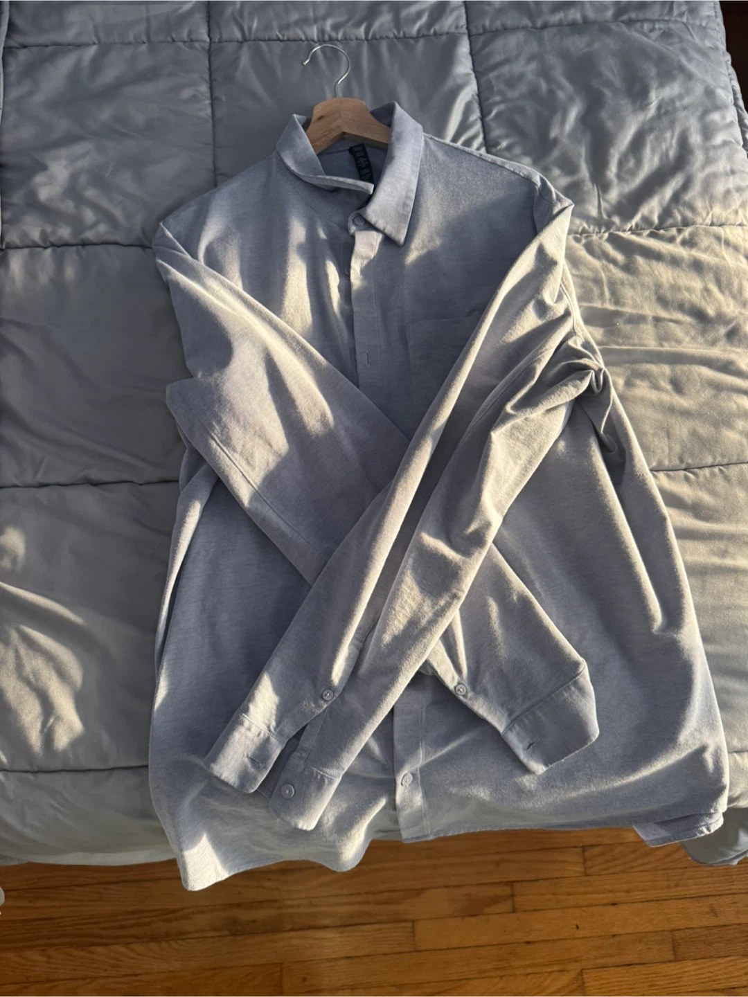 Lululemon Commission Long-Sleeve Shirt Pocket XL - Powder Blue - photo 5
