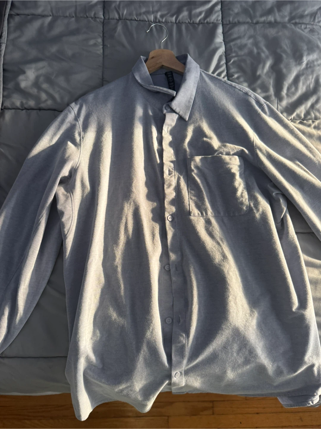Lululemon Commission Long-Sleeve Shirt Pocket XL - Powder Blue - photo 4